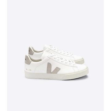 Veja CAMPO CHROMEFREE Men's Low Tops Sneakers White/Beige | CA 203KOR